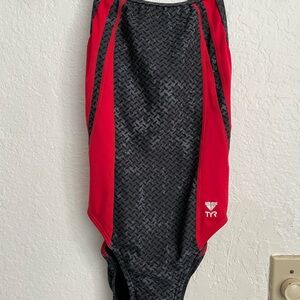 TYR Red and Black Swimwear